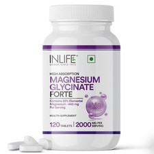 INLIFE Magnesium Glycinate 2000mg | High Abso...