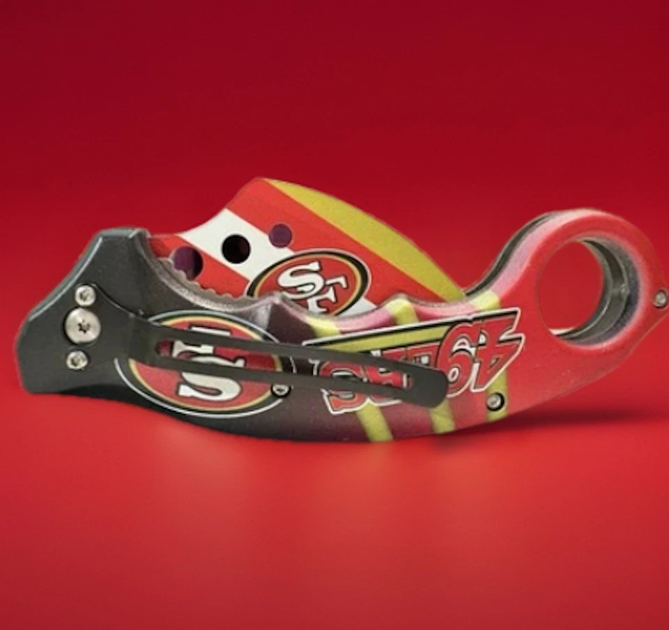 San Francisco 49ers Spring Assisted Folding Pocket Knife - Image 2 of 4