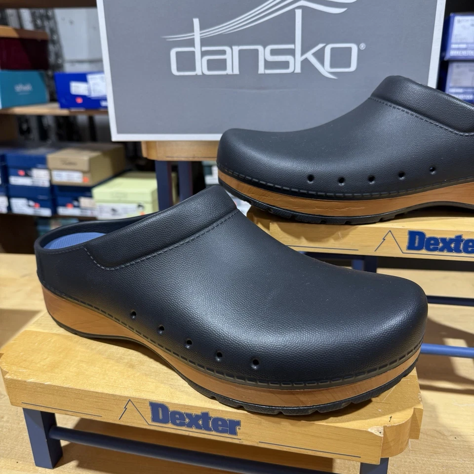 Dansko Hombre Kane Moldeado Sin Cordones Mula Negro Talla 45 Ajuste Estándar Foto 2 de 4