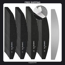 40 Piece Nail File Set with Metal Base - 100/180 Grit Emery Boards