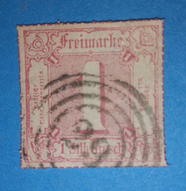 + 1866 Thurn Taxis German States #30 1sgr ring-29 Hanau Hesse used