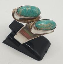 Ring Silber 835 türkise Steine Georg Kramer