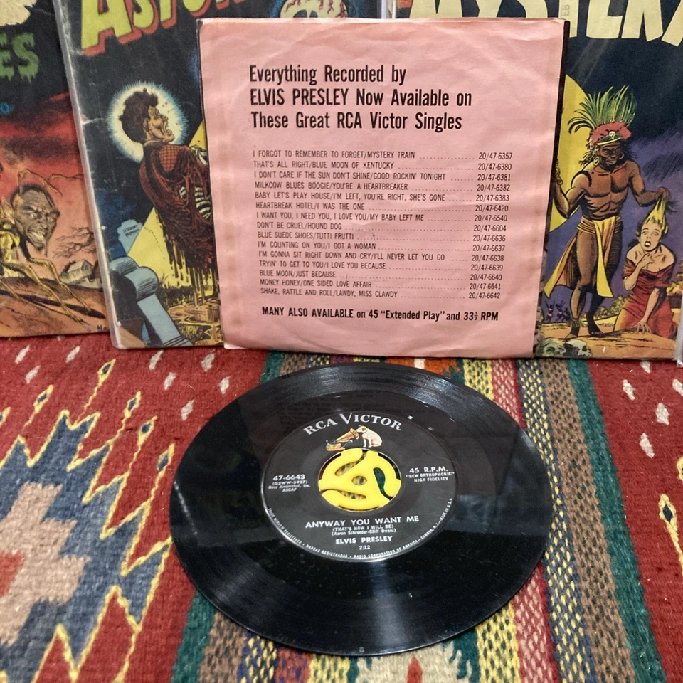ELVIS PRESLEY Love Me Tender/Anyway You 476643 7" 45rpm Vinyl VG 1956 - Imagem 3 de 3