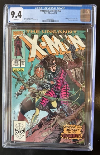 Uncanny X-Men #266 CGC  Graded 9.4 NM 1st Gambit 1990 Marvel Comics Fresh Slab