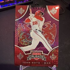 2019 Panini Chronicles Crusade Purple Mojo Prizm 39/75 Juan Soto #17 
