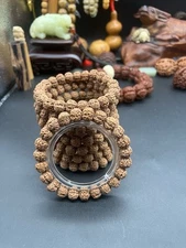 Superb Quality 12×10mm老树王Rudraksha Bracele 高桩老树王金刚菩提手串