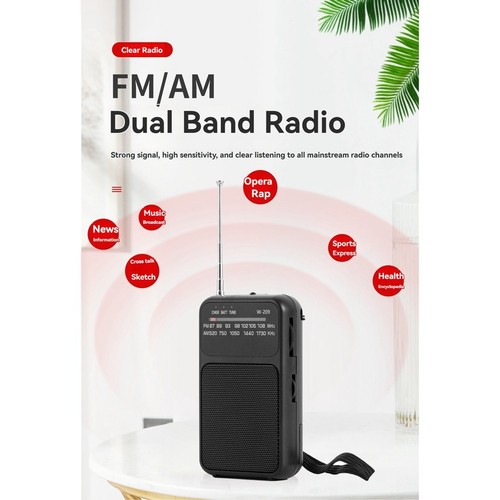Portable AM FM Radio 2 Band Stereo Radio Operated Telescopic Antenna Radio6332 - Picture 10 of 10