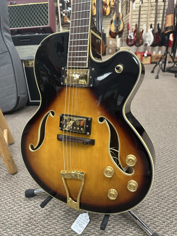 Guitarra Eléctrica Tanglewood (Sin Etiqueta) Cuerpo Hueco Archtop Sunburst Foto 3 de 4