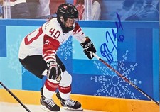 Blayre Turnbull Hand Signed Autograph Photo Proof  Team Canada Hockey Olympics
