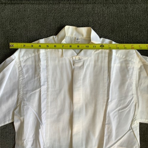 Vintage Giorgio Armani Le Collezioni Herren Smoking Weiß Hemd Größe 14,5 / 37 Gefleckt - Bild 6 von 11