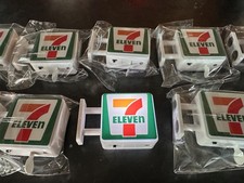 Lot of 10 - 7-Eleven Miniature Light Sign Magnet Convenience Store Mini LED