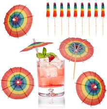 Cocktail Picks 100PCS 4 Inch Drink Umbrellas Cocktail Toothpicks for Appetizers