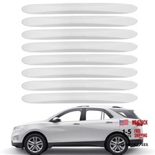 Bumper Guard Strip, 8 Pcs Anti-Collision Patch Anti-Scratch Rear Bumper White