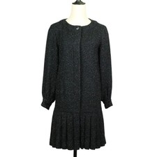 CHANEL Shaggy Knit Dress P46951 34 Black Women USED