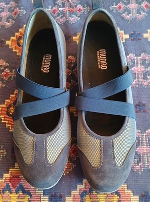 Munro American Women Shoes 11 1/2 W ZIP Blue Combo 11