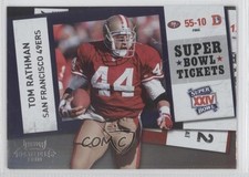 2010 Playoff Contenders Super Bowl Tickets Tom Rathman #45 0a1