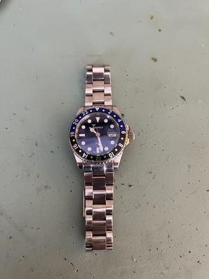 Squale  Batman  1545 GMT 30 Atmos Diver Automatic  Black Dial Watch w/Box papers