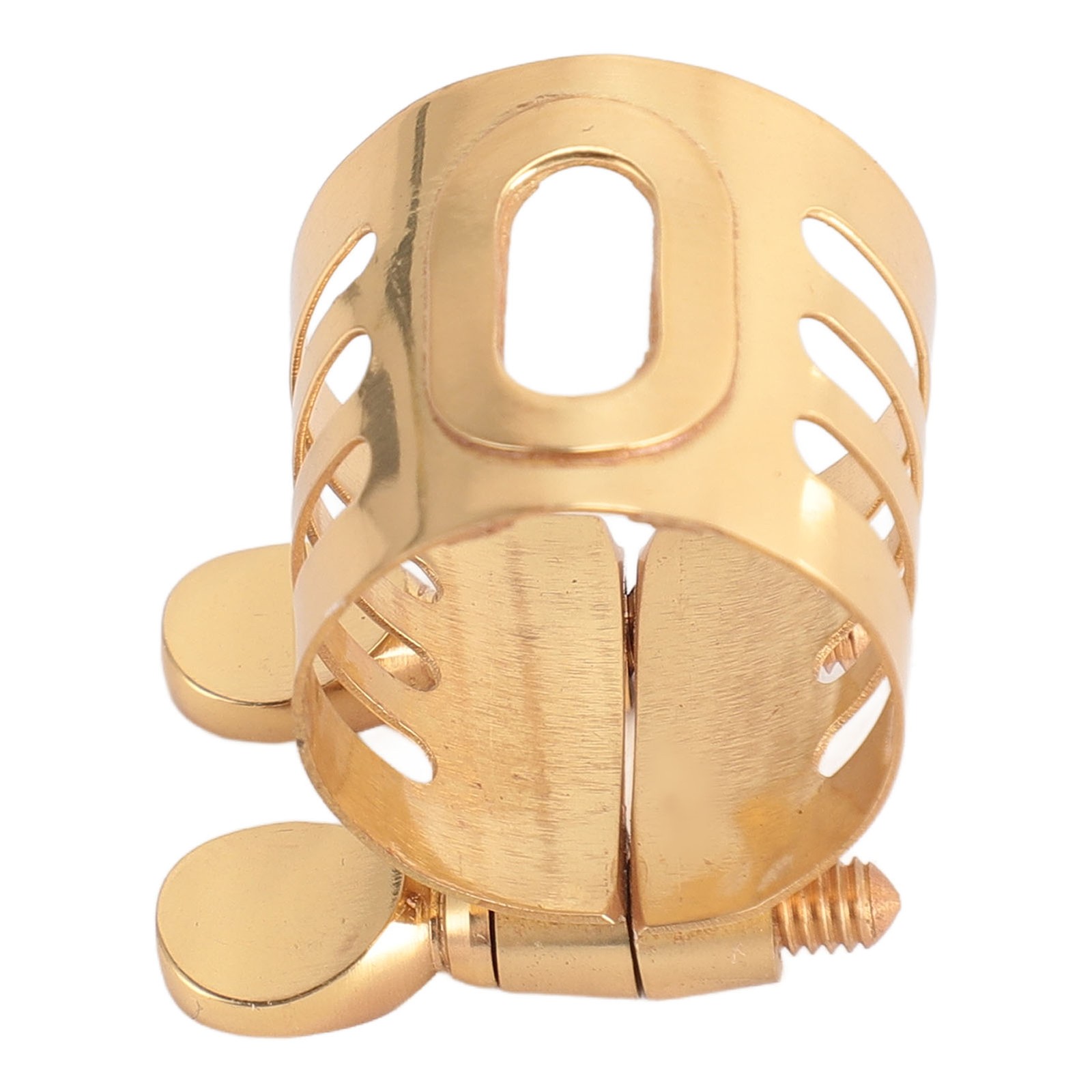 Soprano Saxophone Ligature Brass Sax Mouthpiece Ligature With Adjustable Scr BLW