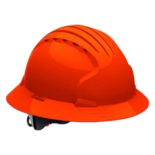 Pip 280-Ev6161-Or Hard Hat, Jsp, Hdpe, 6 Point Ratchet, Type 1, Class E, Orange