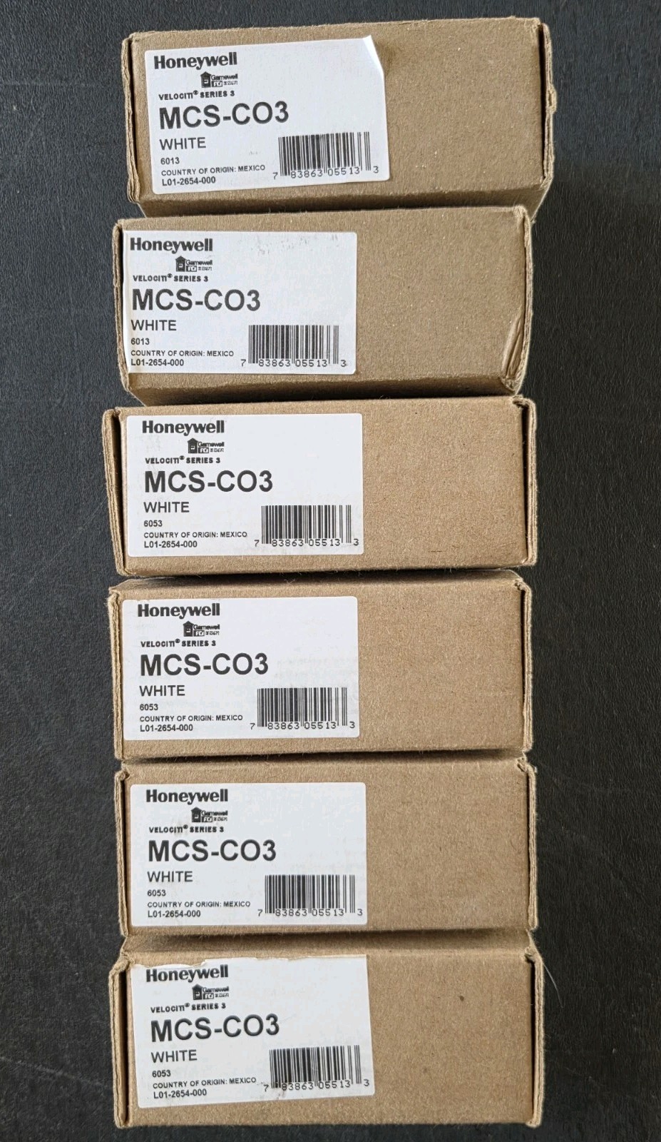 GAMEWELL FCI MCS-CO3 CARBON MONOXIDE DETECTOR "WHITE" - NEW - 2026 - 6 AVAIL.