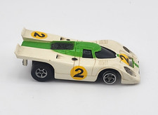 Vintage Aurora AFX Magna Traction Slot Car 1973 PORSCHE 917 2 White/Green