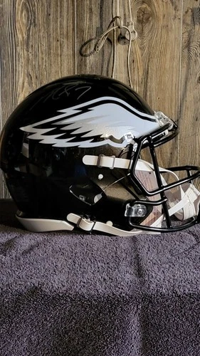 Michael Vick Eagles Signed Full Sized Authentic Helmet Beckett COA