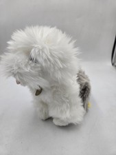 Aurora Miyoni Tots Plush sheep Dog White Gray Fluffy Stuffed Animal Toy