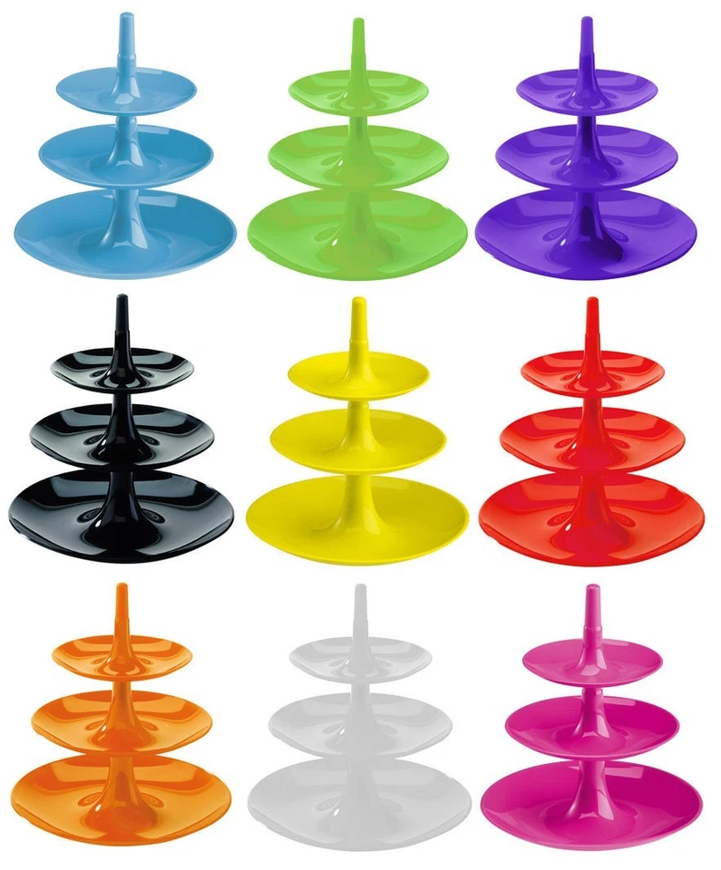 Koziol BABELL L Etagère - Perfecto para tus fiestas navideñas, cena buffets Foto 2 de 4