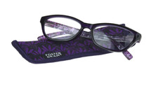 Foster Grant "LUNA" Women's Reading Glasses CAT EYE PURPLE FLORAL  HARD TO FIND