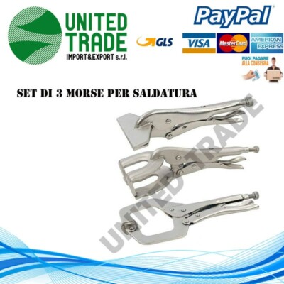 Silverline Set Di 3 Pinze Per Saldatura, Con Sgancio Rapido - 245017 - Foto 3