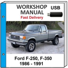FORD F-250 F-350 1986 1987 1988 1989 1990 199...