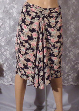 Vintage Floral Skirt Size Medium 1990s Garden Fairy Whimsigoth Feminine Chic 90s