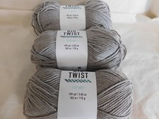 Big Twist Living Light Gray lot of 3 Dye Lot 193495