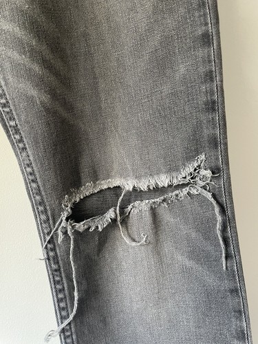 allsaints mens Distressed Look cigarette skinny jeans grey size w30 - Picture 7 of 14