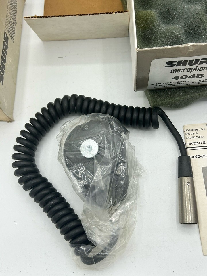 Shure 404B Microphone in Original Box **Damaged Box** NOS eBay