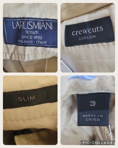 Jcrew Crewcuts Boys' Ludlow suit pant Khaky 100% cotton - Picture 12 of 15