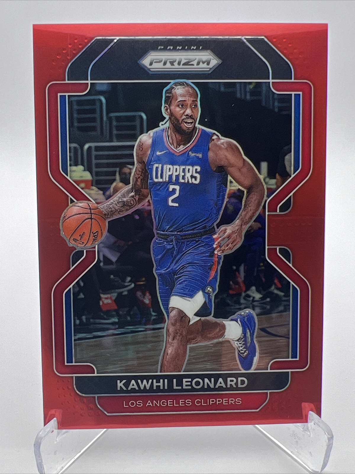 2021-2022 Panini Prizm Basketball #71 Prizm Red /299 Kawhi Leonard