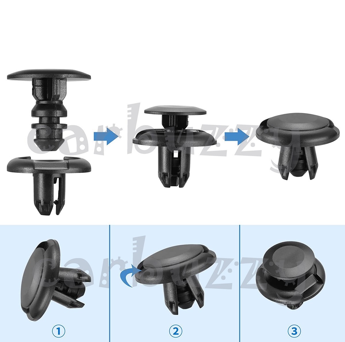 Nylon Black fender fastener car clips for Sale