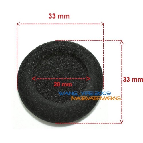 10 Thick 33mm Foam Pads Ear Pad Sponge Cushion Headphone Cover For Headset 1.3" - Picture 2 of 11