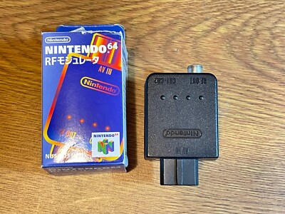 N64 Rf Official Nintendo 64 N64 RF Modulator NUS-003 Adapter JAPAN BOXED ...