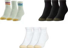 GOLDTOE Women's Ultra Tec Quarter Socks (3 Pairs)