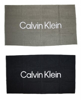 SG beach towel CK CALVIN KLEIN pool spa cotton sponge cm.180 x 100 (approx) l