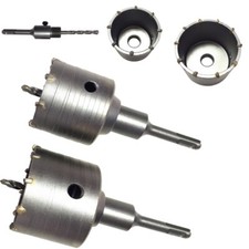 Bohrkrone Dosenbohrer 65mm + 80mm SDS Plus Do...