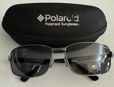 Men  s Sunglasses, Polaroid Model P4312B W/ Case, VG Condition