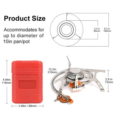 #ad Portable Butane Propane Burner Outdoor Camping Hiking Cooking Gas Stove with Box $10.51
