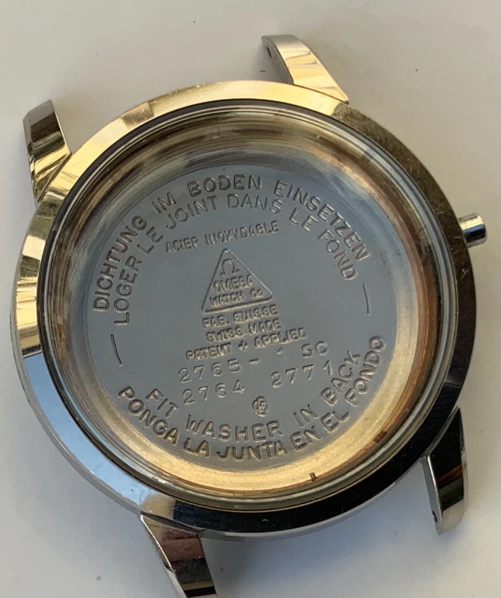 OMEGA SEAMASTER 2765 1 SC 2764 2771 STEEL FULL CASE BACK CASE BACK