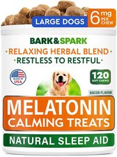 Calming Melatonin for Dogs Sleep - 6mg Melatonin Chews for Small  Large Dogs...