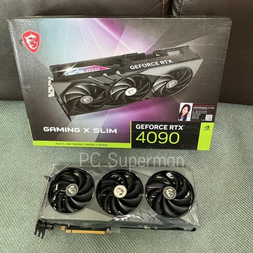 MSI Geforce RTX 4090 GAMING X SLIM (No Core, No VRAM) With Box (FOR PARTS) - Picture 2 of 11