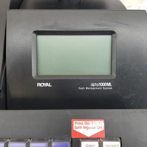 Royal Alpha 1000ML Cash Register / Cash Management No Keys Tested
