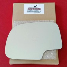 New Mirror Glass Adhesive For 99-07 Chevy Gmc Truck Driver Left Side - Manual